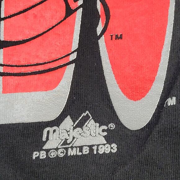 Vintage 1993 Hickory Crawdads Shirt M/L 21x26 Majestic USA - Picture 4 of 15